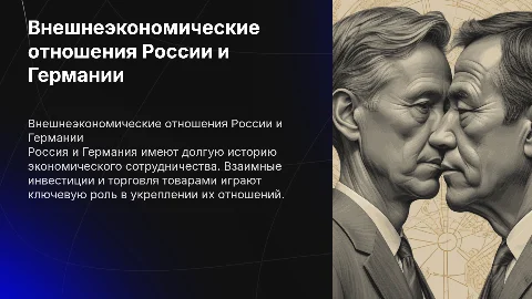 Внешнеэкономические отношения России и Германии