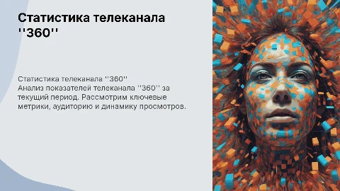 Статистика телеканала "360"