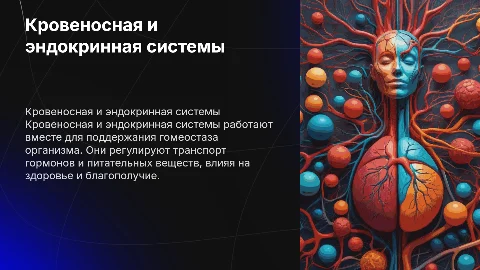 Кровеносная и эндокринная системы