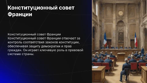 Конституционный совет Франции. Система конституционного контроля