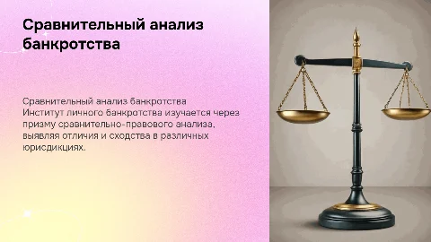 Сравнительно-правовой анализ личного банкротства