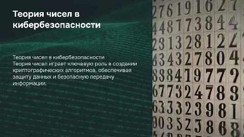 Теория чисел в информационной безопасности