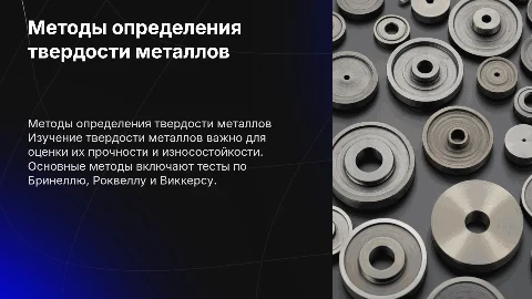 Методы определения твердости металлов