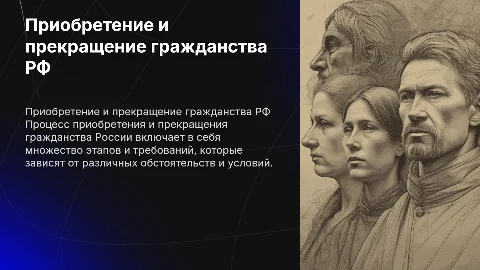 Приобретение и прекращение гражданства РФ: порядок и особенности