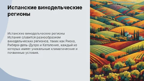 Испанские винодельческие регионы