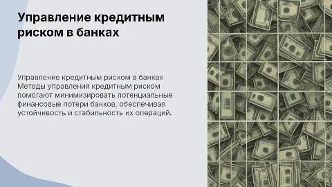 Методы управления кредитным риском в российских банках