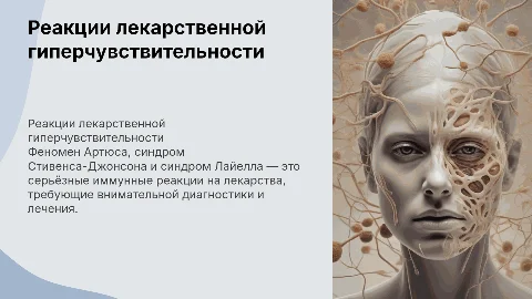 Реакции лекарственной гиперчувствительности: феномен Артюса и синдромы