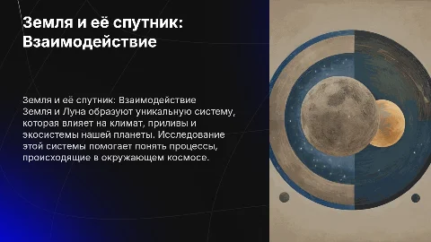 земля и ее спутник