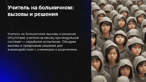 Учитель на больничном: вызовы и решения в обучении