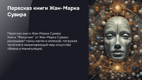 Презентация на тему пересказ книги Жан-Марка Сувира "Фокусник"