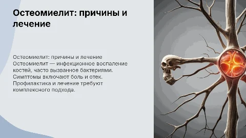 Остеомиелит: причины, симптомы и методы лечения