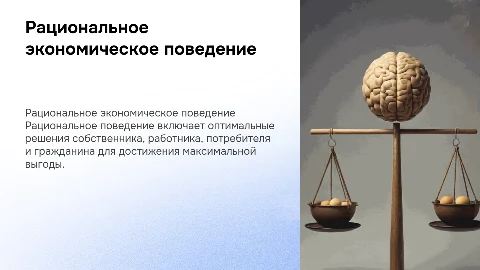 Рациональное экономическое поведение: ключ к успеху