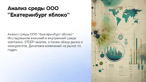 Анализ внешней и внутренней среды ООО "Екатеринбург яблоко"