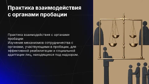 практика взаимодействия с органами, участвующих в пробации