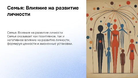«Семья как позитивный и негативный фактор развития личности»