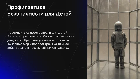 профилактика антиррористической безопастности для детей