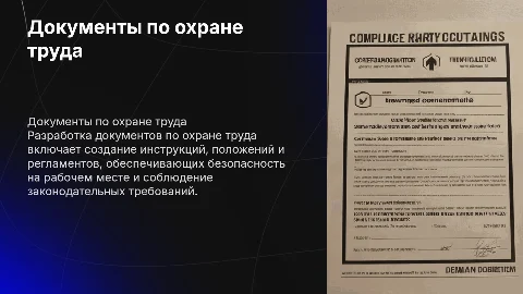 Разовая разработка документов по охране труда: ключевые аспекты
