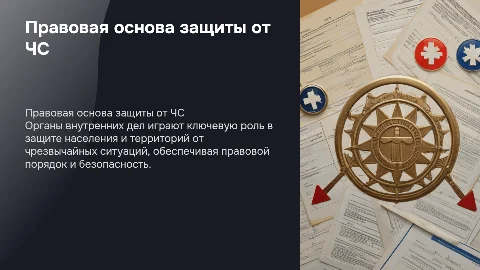 Организационно-правовая основа деятельности ОВД в ЧС