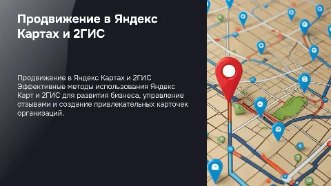 Продвижение через Яндекс Карты и 2ГИС для бизнеса
