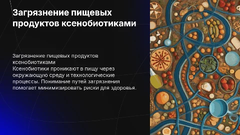Пути загрязнения продовольственного сырья ксенобиотиками
