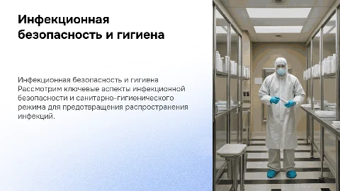 Требования инфекционной безопасности и санитарно-гигиенического режима