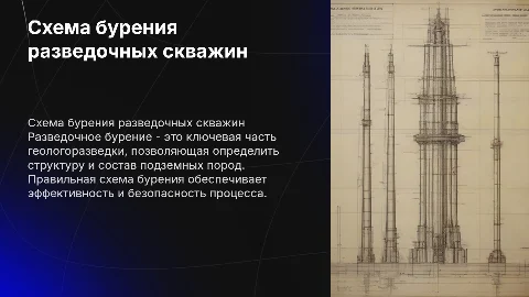 Схема бурения разведочных скважин