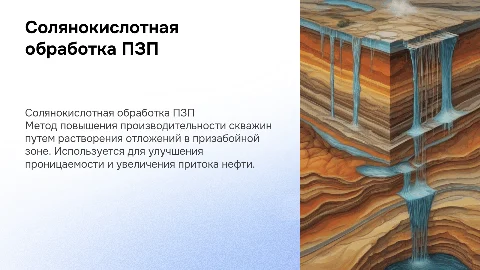 Солянокислотная обработка призабойной зоны пласта (ПЗП)