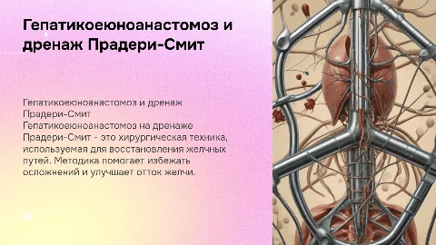 гепатикоеюноанастомоз на дренаже Прадери-Смит