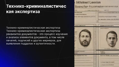 Технико-криминалистическая экспертиза реквизитов документов