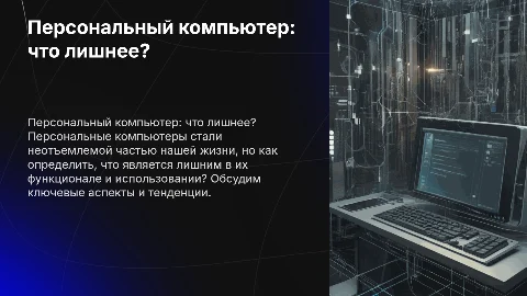 ПЕРСОНАЛЬНЫЙ КОМПЬЮТЕР В КОНЦЕ ВОПРОС ЧТО ЛИШНЕЕ