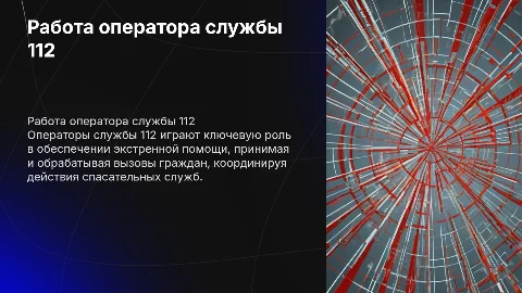работа оператора службы 112