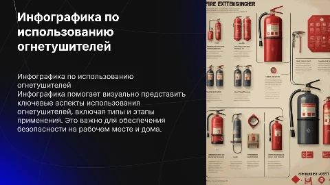 инфографика на использование огнетушителей пример