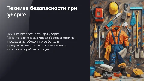 техника безопасности при проведение уборочных работ
