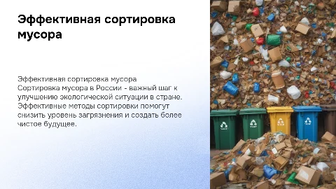 Эффективная сортировка мусора в России: шаг к чистому будущему