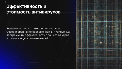 Сравнительный анализ антивирусных программ эффективность и стоимость