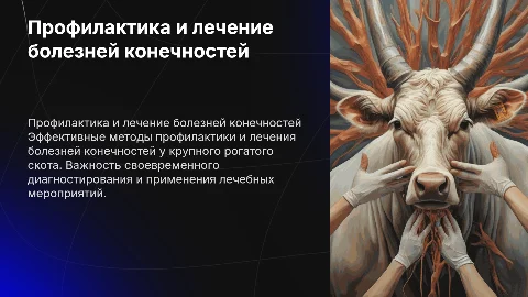 Профилактические и лечебные мероприятия при болезнях конечностей