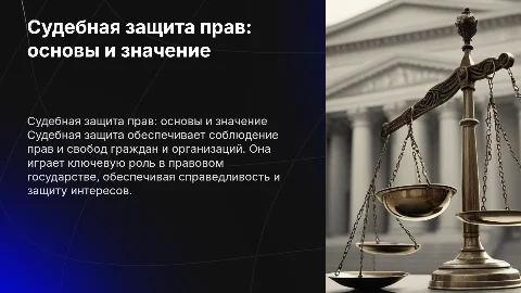 Что такое судебная защита прав граждан и организаций