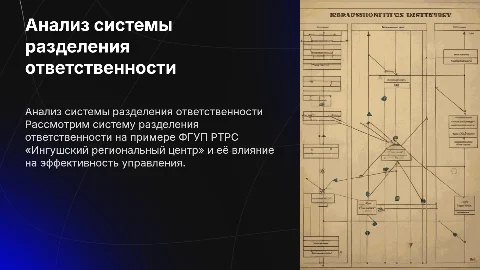 Анализ системы разделения ответственности в ФГУП РТРС