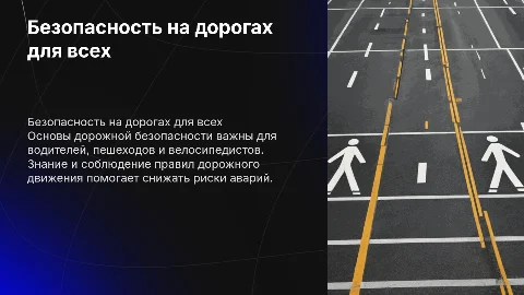 Безопасность участников дорожного движения