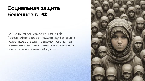 социальная защита беженцев и вынужденных переселенцев в РФ