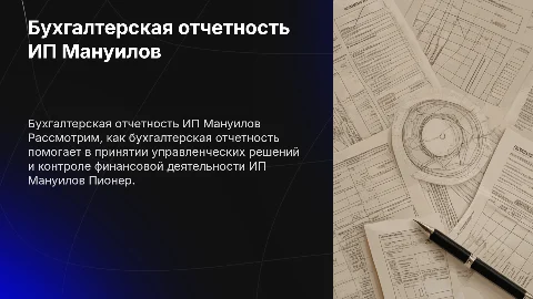 Бухгалтерская отчетность и ее роль в управлении ИП