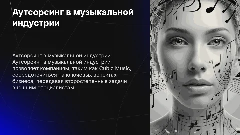 Аутсорсинг в музыкальной индустрии: Cubic Music