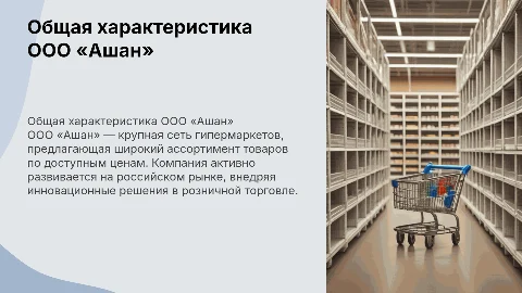 Общая характеристика ООО «Ашан»