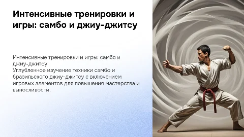 Усиленные тренировки по самбо и бразильскому джиу-джитсу