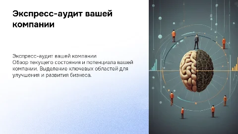 Сформируй презентацию для экспресс-аудита моей компании