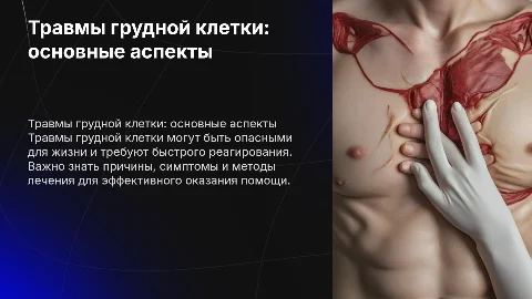 Травмы грудной клетки