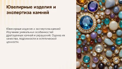 ювелирные изделия, экспертиза камней и украшений