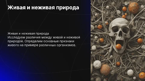 Живая и неживая природа. Признаки живого