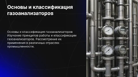 Принципы работы газоанализаторов и их применение в промышленности