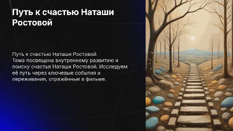 Путь к счастью Наташи Ростовой: презентация с фотографиями